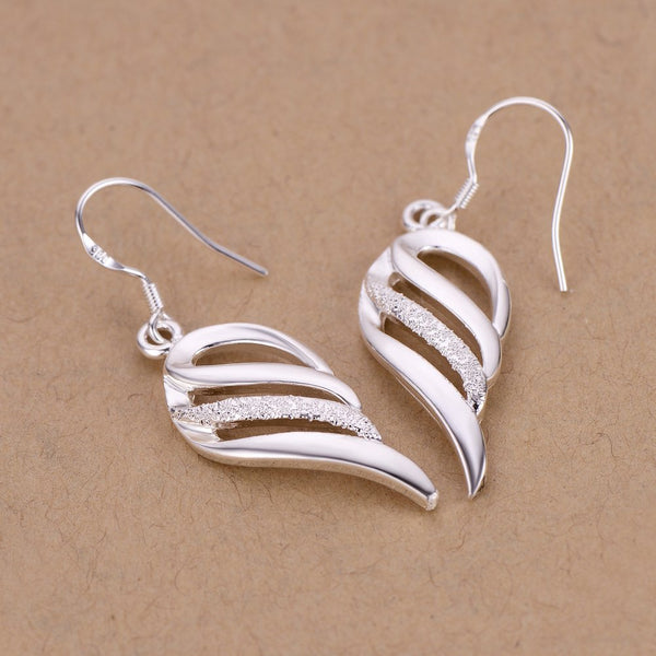 Lucky Silver - Silver Designer Angel Wings Earrings - LOCAL STOCK - LSE005