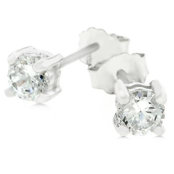 Dana Round Stud Earrings - E01220RS-S01-4MM