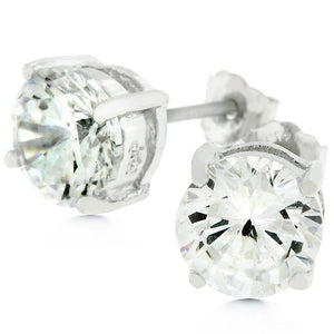 7mm Round Cut Stud Earrings - E01220RS-S01-7MM