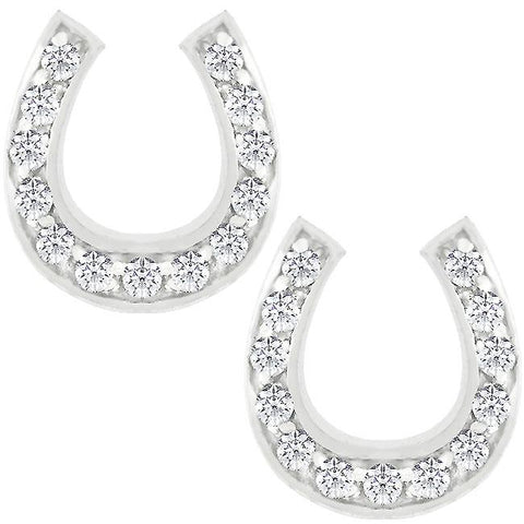 Horseshoe Stud Earrings - E01233RS-C01