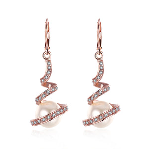 Rose Gold Earrings LSE012