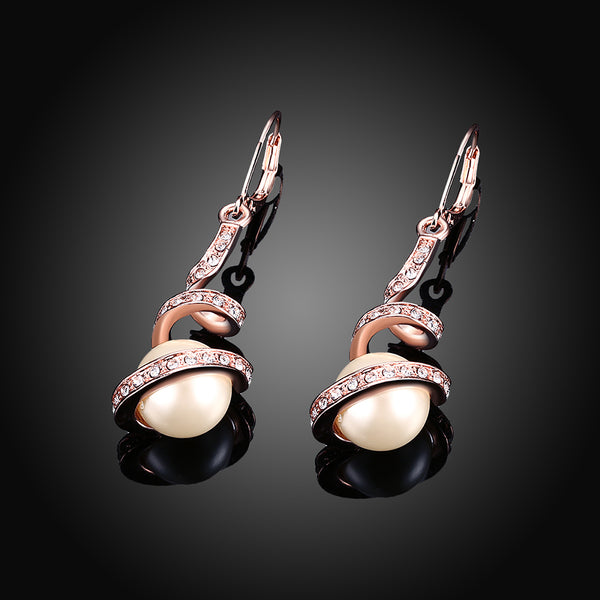 Rose Gold Earrings LSE012