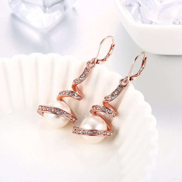 Rose Gold Earrings LSE012