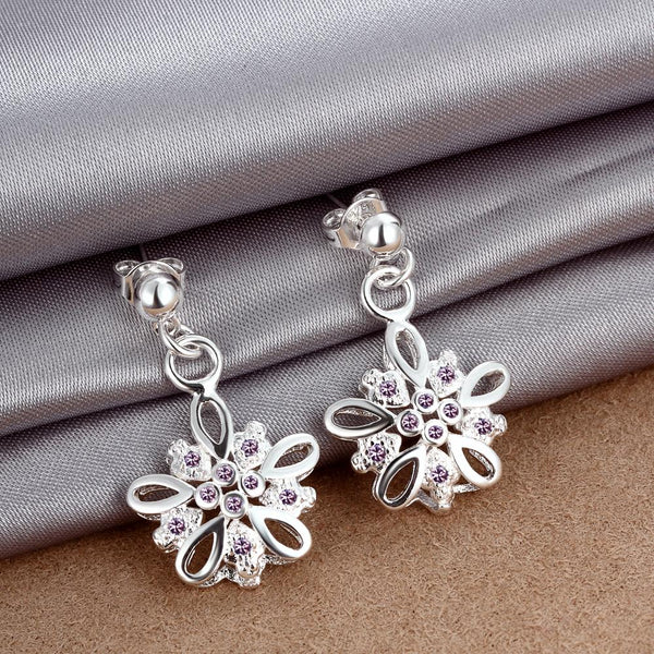 Silver Earrings LSE015-C