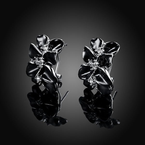 White Gold Earrings LSE017