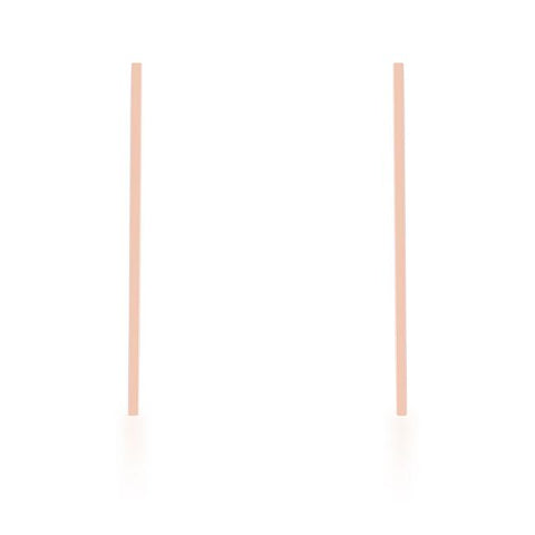 Carolee Rose Gold Stainless Steel Long Line Drop Earrings - E01883AV-V00