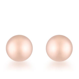 Tanya Rose Gold Sphere Stud Earrings - E01887AV-V00-6MM
