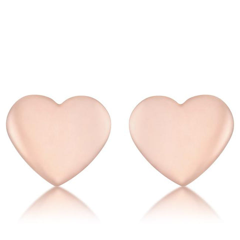 Janet Rose Gold Heart Stud Earrings - E01891A-V00