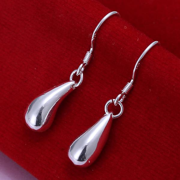 Lucky Silver - Silver Designer Tiny Tear Drop Dangle Earrings - LOCAL STOCK - LSE036