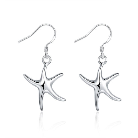 Lucky Silver - Silver Designer Starfish Earrings - LOCAL STOCK - LSE062