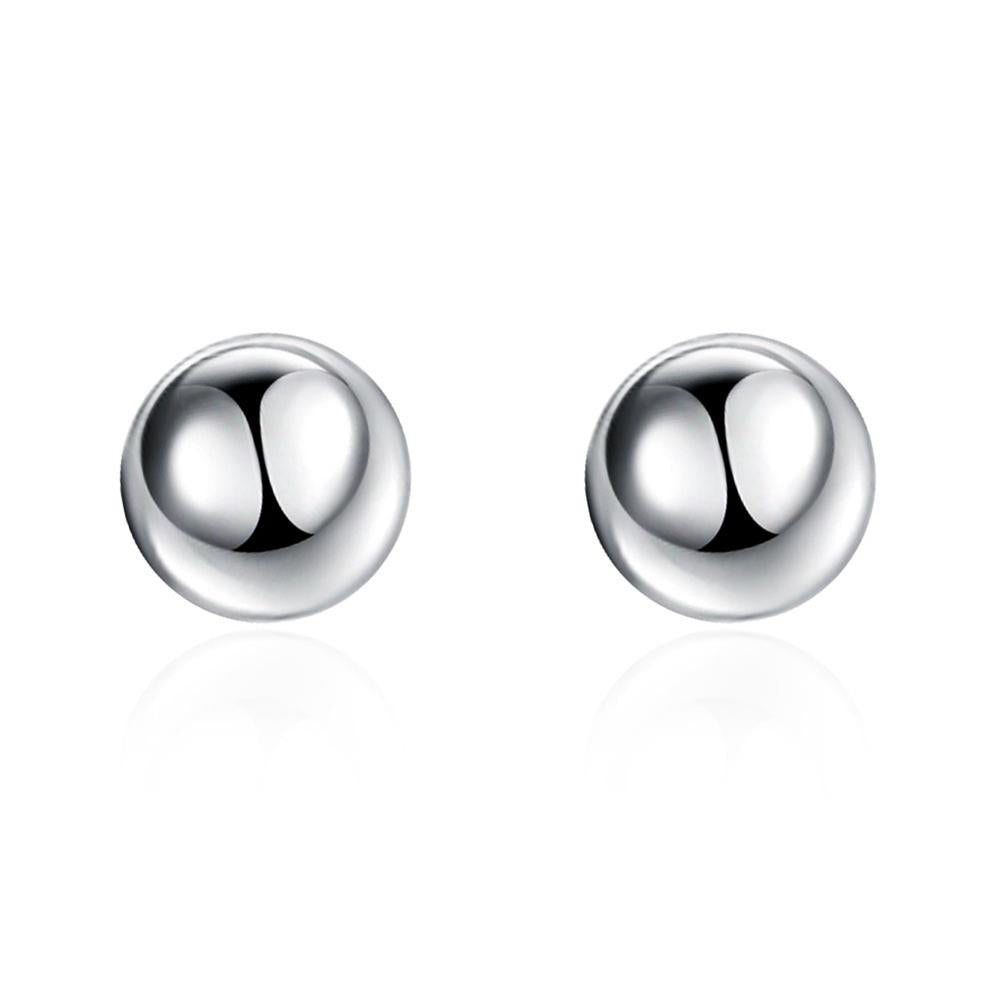 Lucky Silver - Silver Designer Stud Earrings - 8mm - LOCAL STOCK - LSE073