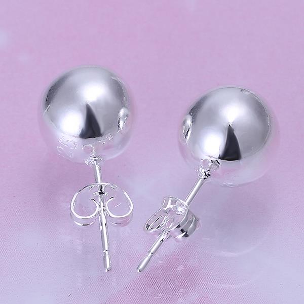 Lucky Silver - Silver Designer Solid Ball Stud Earrings - LOCAL STOCK - LSE074