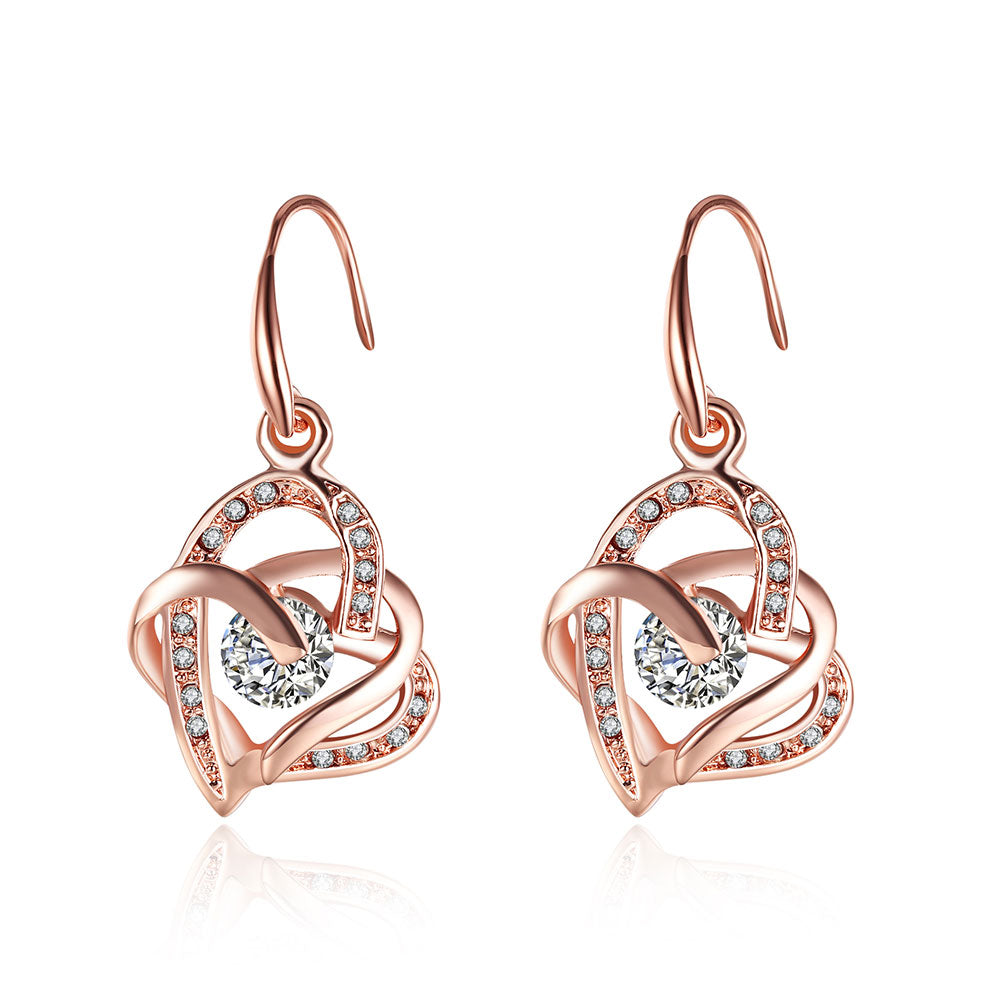 Rose Gold Earrings LSE082