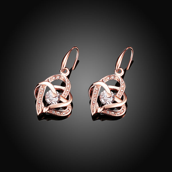 Rose Gold Earrings LSE082