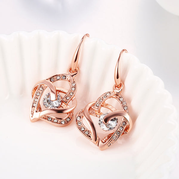 Rose Gold Earrings LSE082