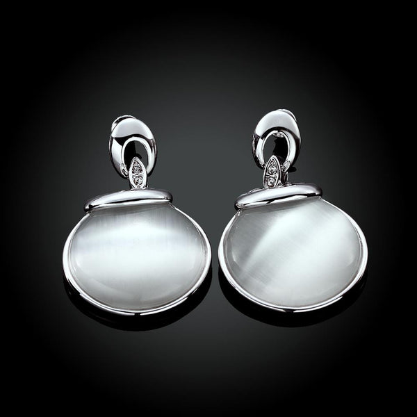 White Gold Earrings LSE1020