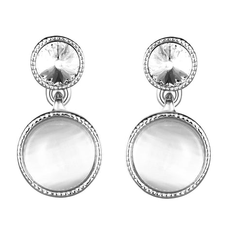 White Gold Earrings LSE1022