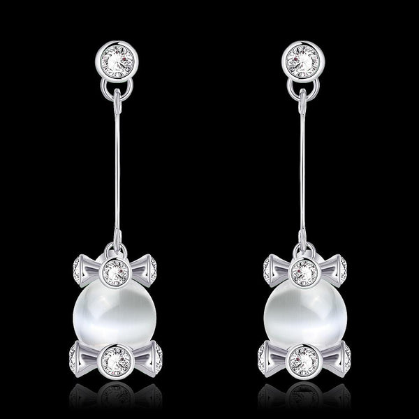 White Gold Earrings LSE1029