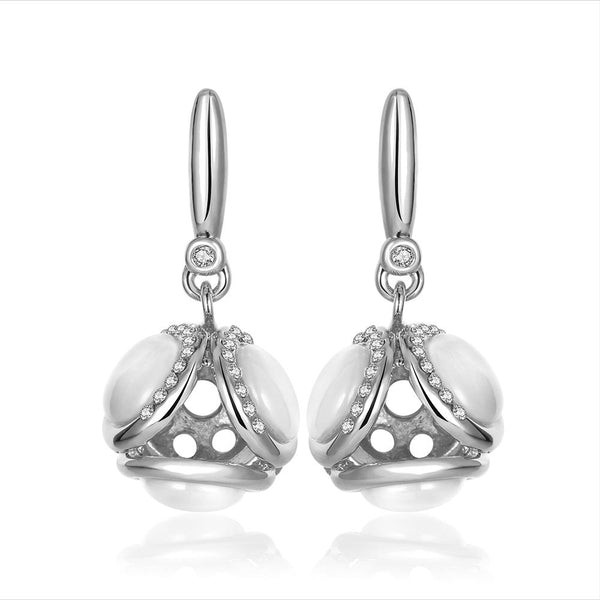 White Gold Earrings LSE1031