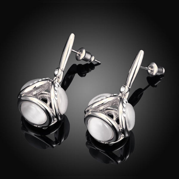 White Gold Earrings LSE1031