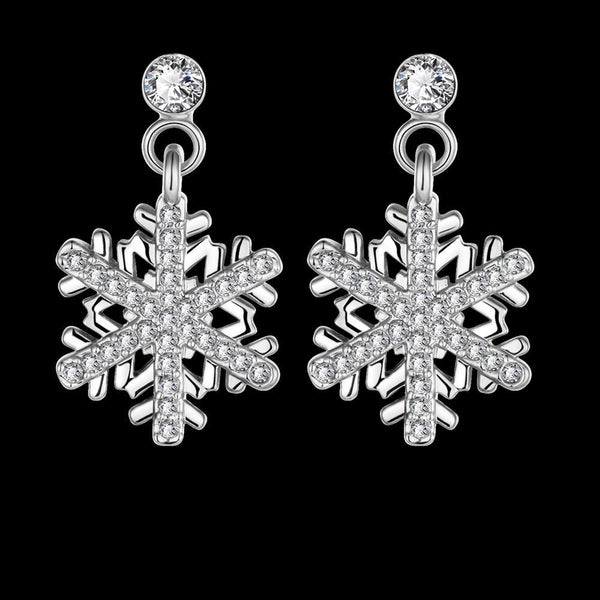 White Gold Earrings LSE1033