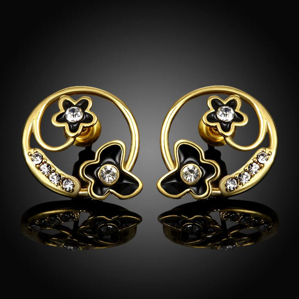 Gold Rose Earrings LSE1038