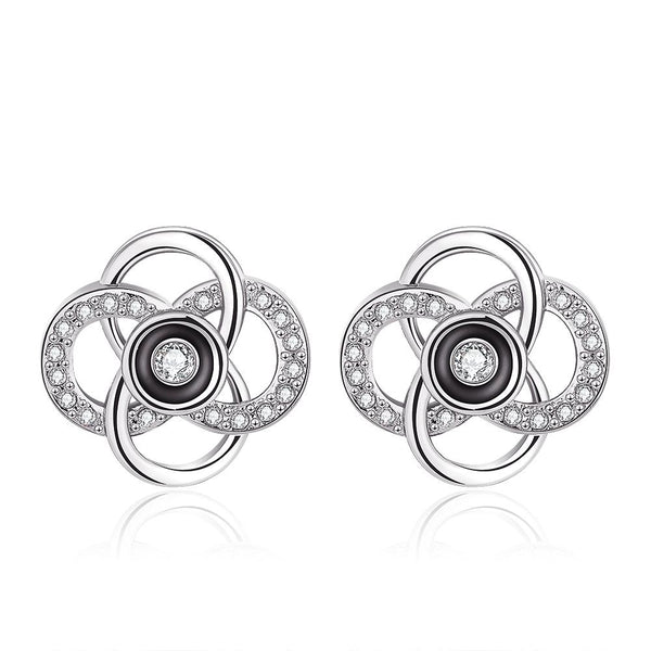 White Gold Earrings LSE1046