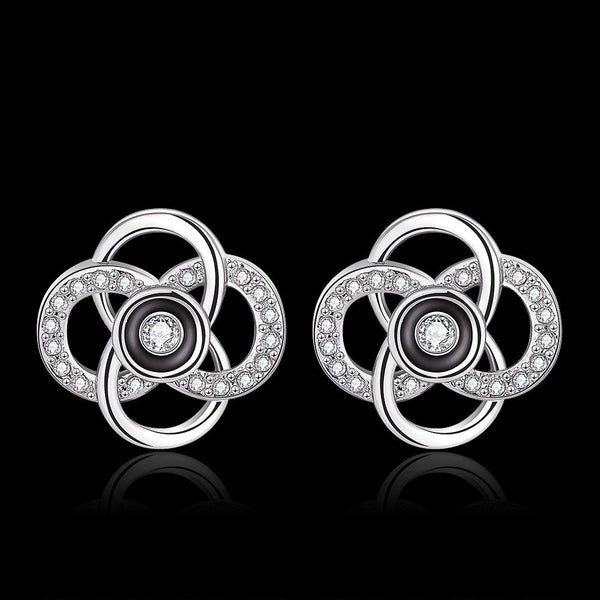 White Gold Earrings LSE1046