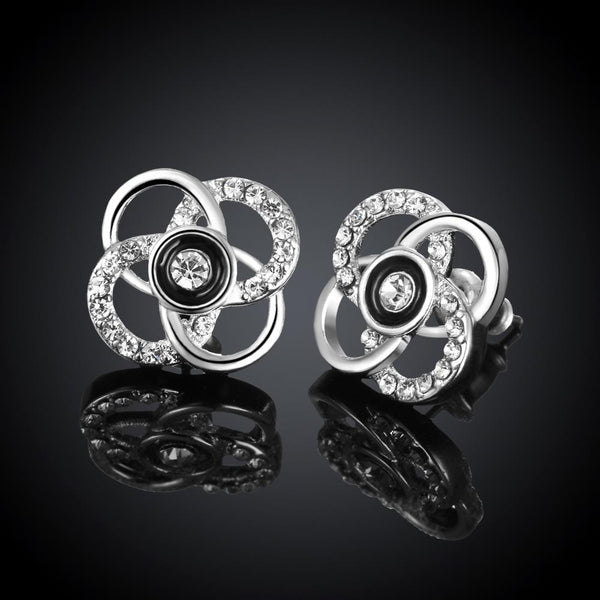 White Gold Earrings LSE1046