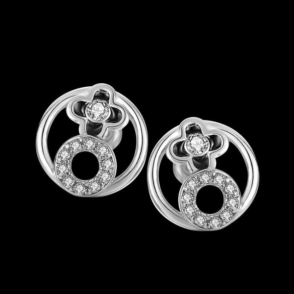 White Gold Earrings LSE1049