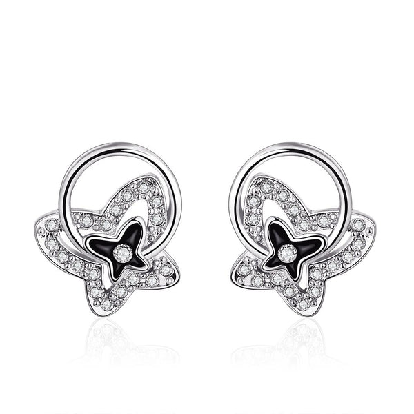 White Gold Earrings LSE1064