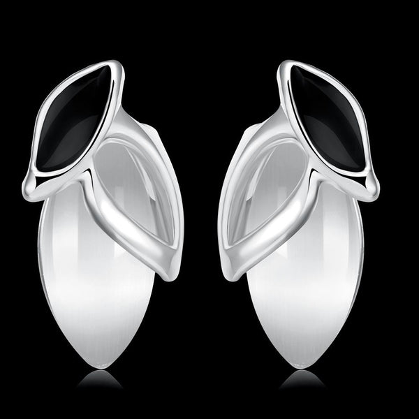 White Gold Earrings LSE1086