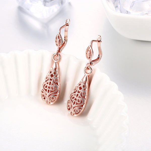 Rose Gold Earrings LSE112