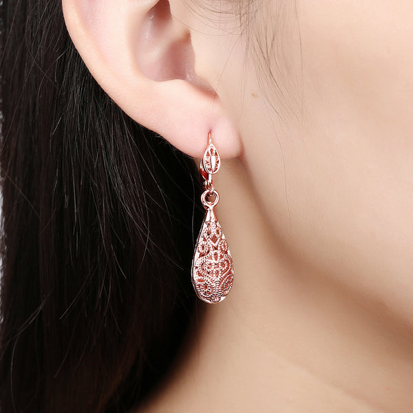 Rose Gold Earrings LSE112