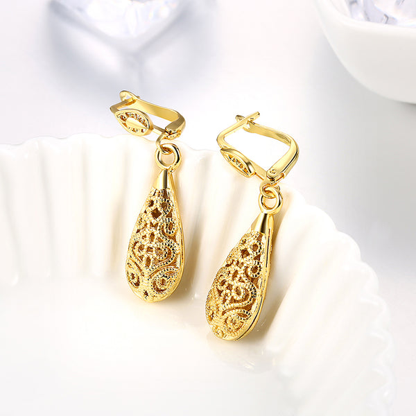 White Gold Earrings LSE112