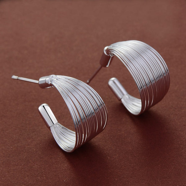 Silver Earrings LSE146