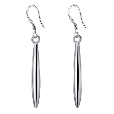 Lucky Silver - Silver Designer Pen Dangle Earrings - LOCAL STOCK - LSE212