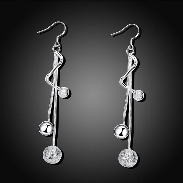 Lucky Silver - Silver Designer 3 String Twisted Earrings - LOCAL STOCK - LSE276