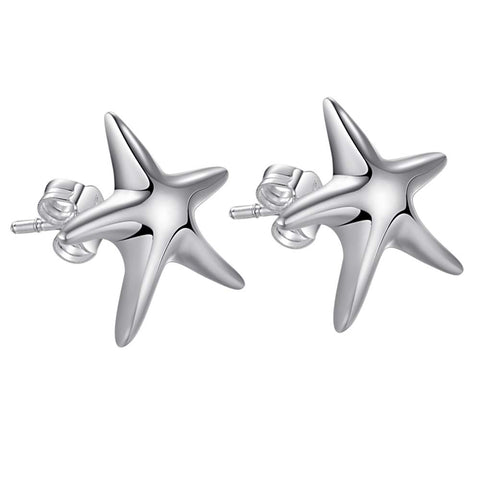 Lucky Silver - Silver Designer Star Fish Stud Earrings - LOCAL STOCK - LSE280