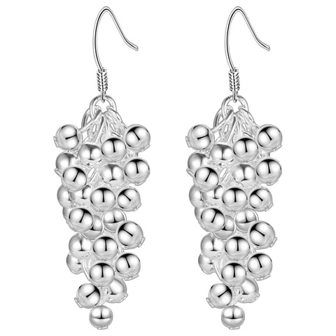 Lucky Silver - Silver Designer Small Balls Dangle Earrings - LOCAL STOCK - LSE314