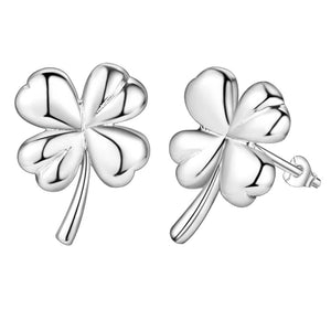 Lucky Silver - Silver Designer Clover Stud Earrings - LOCAL STOCK - LSE330