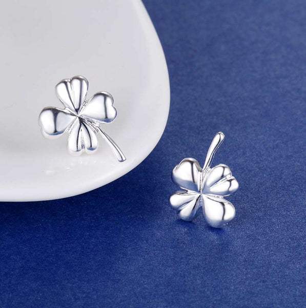 Lucky Silver - Silver Designer Clover Stud Earrings - LOCAL STOCK - LSE330