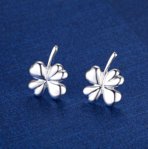 Lucky Silver - Silver Designer Clover Stud Earrings - LOCAL STOCK - LSE330