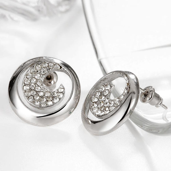 White Gold Earrings LSE405