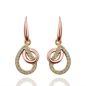 Rose Gold Earrings LSE414