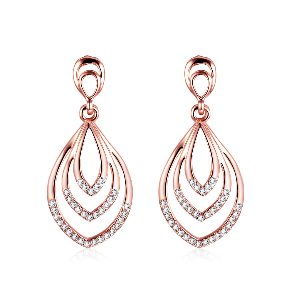 Rose Gold Earrings LSE432