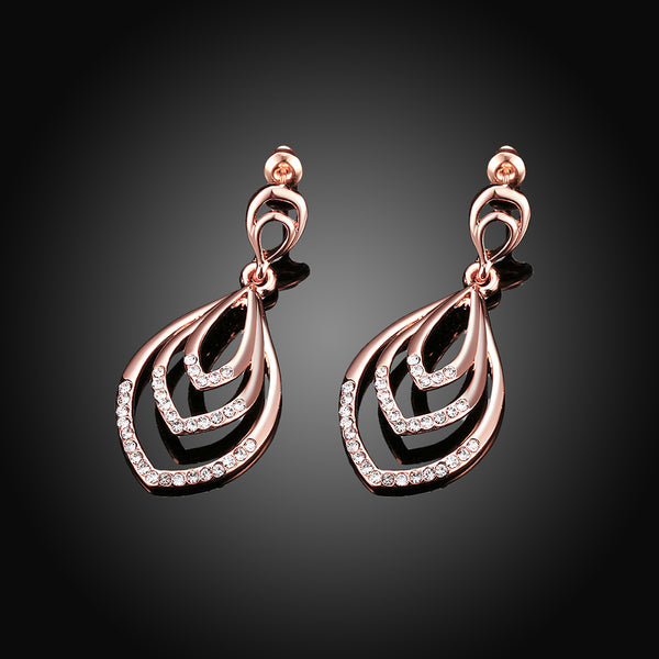 Rose Gold Earrings LSE432