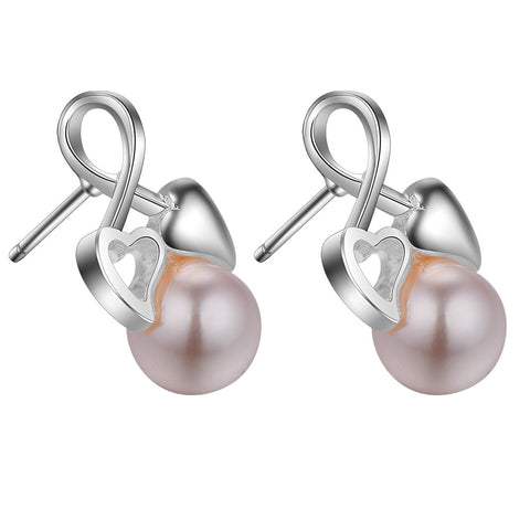 Lucky Silver - Silver Designer Pearl Earrings - LOCAL STOCK - LSE454