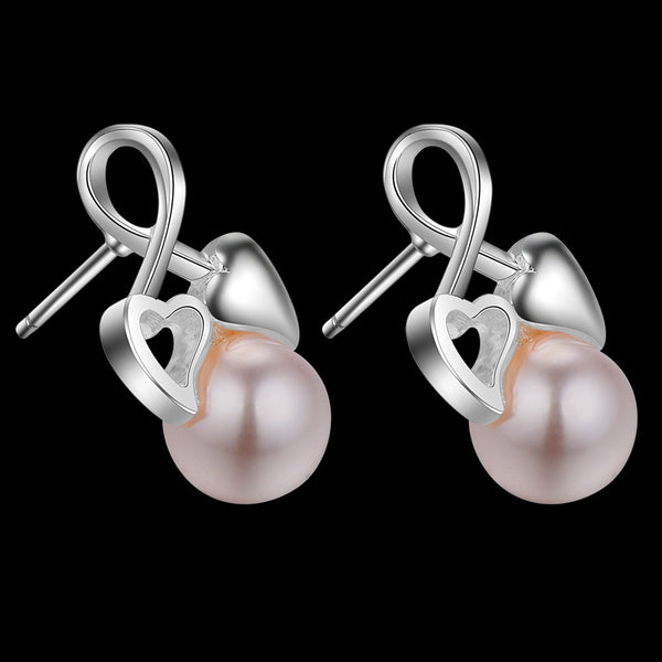 Lucky Silver - Silver Designer Pearl Earrings - LOCAL STOCK - LSE454