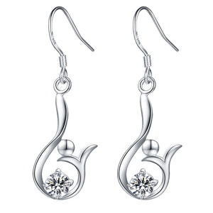 Silver Earrings LSE490